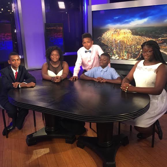 children at a table